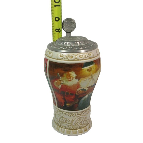 Vtg 1996 Coca Cola "Good Girls and Boys" Christmas Stein Collection w/Lid A 0809 - Picture 6 of 8